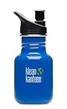Klean Kanteen 12 oz Stainless Steel Water Bottle with Sport Cap 2.0 - Ocean Blue