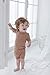 AVAUMA Newborn Baby Little Boys Snug-Fit Pajamas Summer Short Sets Pjs Kids Clothes (M/Camel)