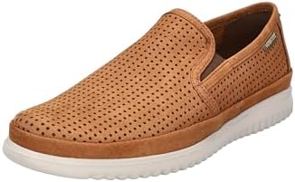MEPHISTO  Leather Slip On Loafers Mens Sz 10 Brandy Moc. Toes Cool Air Comfort Amazon.com | Mephisto mens Loafer, Brandy, 7.5 US | Fashion  main image 4