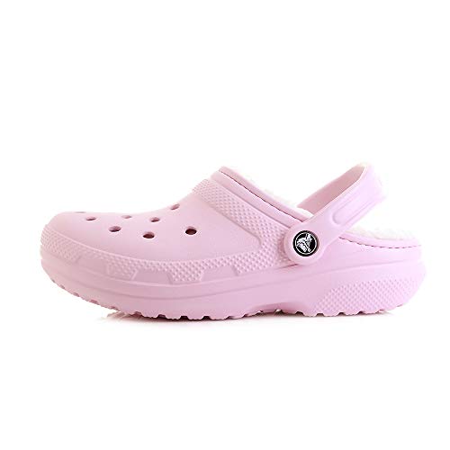 crocs fuzzy pink