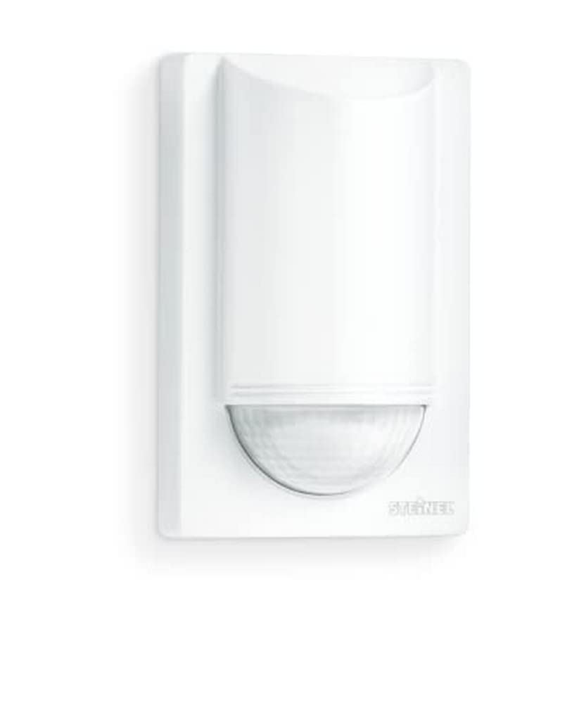 Steinel PIR Motion Detector IS 2180-2 White, 180° Motion Sensor, 1000 W, Sneak-By Protection, Twilight Switch