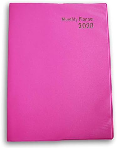 Solid Color Monthly Planner Book 2020 (Pink)