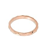 Solid 10k Rose Gold Spike Band Baby Ring