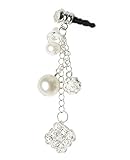 niceEshop(TM) Universal 3.5mm Diamond Pendant Plug Pearl Ball Headphone Jack Plug Anti Dust Plugs Stopper for iPhone Samsung iPod HTC