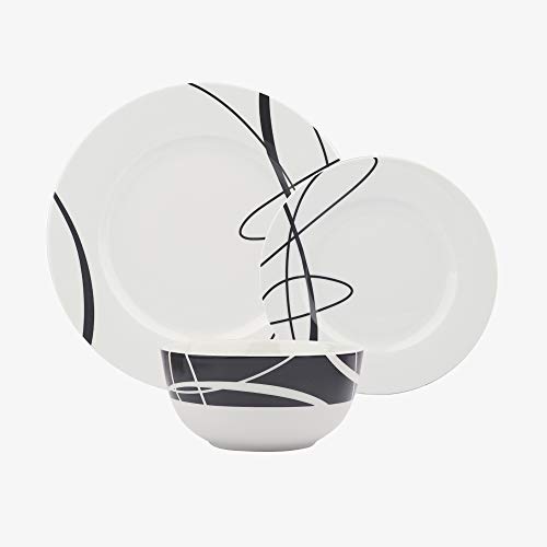 Amazon-Basics-18-Piece-Kitchen-Dinnerware-Set-Plates-Dishes-Bowls-Service-for-6-Cursive