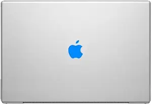 Sky Blue Color Change Apple Overlay Decal Sticker - Vinyl Decal for Cars, Macbooks, and Other Laptops