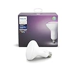 Philips Hue White and Color Ambiance BR30 60W Equivalent Dimmable LED Smart Flood Light (Newest Model Compatible with Amazon Alexa Apple HomeKit and Google Assistant) (Renewed)