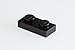 500x Lego Black 1x2 Flat Plates Super Pack