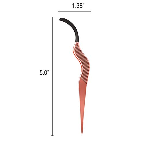 WOKOTO Stainless Steel false eyelash applicator tweezers rose gold Nipper Tool for eyelash extension Application and Removal