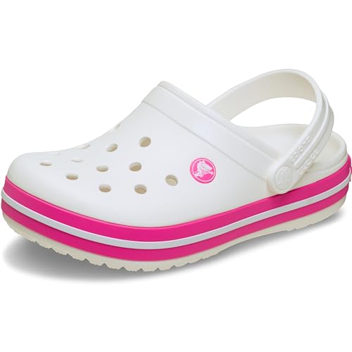 Unisex Kinder Crocband Clog K Clog, White/Pink Crush, 28/29 EU