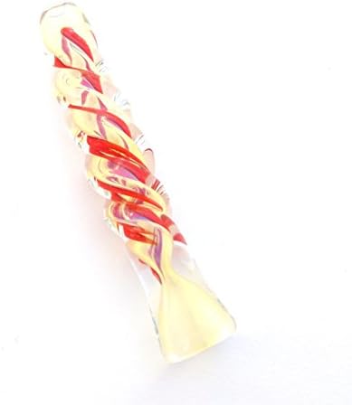 Red Twist Glass Cigarette Holder Pipe