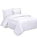 Royal Hotel Bedding 100% Cool Duvet Covers, Viscose Made from Bamboo Duvet Cover Set, Comforter Cover - Duvet Cover Set with Corner Ties and Button Closer, King/Cal King Size White