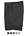 Haggar Big & Tall Men's Pleated Casual Shorts Expandable Waist BLACK Size 46 #898A