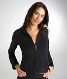 Danskin Sueded Urban Stretch T-Neck Jacket Loungewear