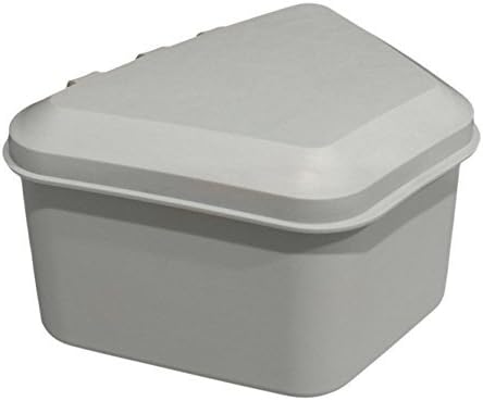Pureline OralcareDenture Container Capable of Soaking a Complete Upper and Lower Denture, Light Blue by Pureline Oralcare