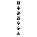 EVERMARKET Polyhedral Dice,1 Dice set (7 pcs) for Dungeons and Dragons DND RPG MTG D20 D12 D10(00-90 and 0-9) D8 D4 Table Games (Olive)