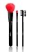 IvyChic Cosmetics Gift Set 3 Piece Makeup Brush Stocking Stuffer-Powder Brush, Eye shadow Brush, Eyebrow Brush