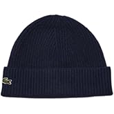 Lacoste Womens Ribbed Cashmere Beanie