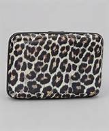 Leopard Skin Design High Quality Armored Credit Card RFID Block Wallet and Cash Holder - Thumbnail 3