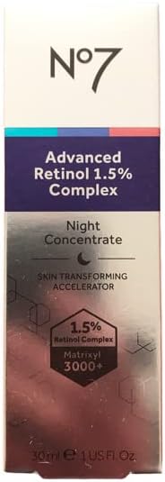 No7 Advanced Retinol 1.5 Complex Night Concentrate 30ml Skin Transforming