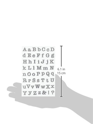 Kaisercraft CS785 - Typewriter Font Clear Stamp - Thumbnail 2