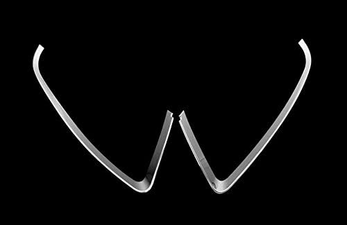 Wylore Car Headlight Front Light Lamp Eyelid Cover Trim 2pcs Fit For Jeep Compass 2011-2015 Car Exterior Accessories Styling