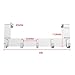 Anjuer Over The Door Hook Organizer Rack, Metal Coat Hanger Door 5 Hooks Hanger