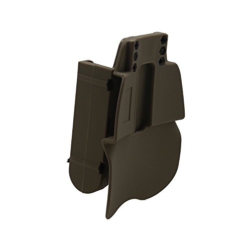 Ultimate Arms Gear Tan 2 Pack of 4-Round Shotgun Ammo Shot Shell Cartridge Hunting Carrier Competition Tension Holder Holster Belt Paddle Fits 12 GA Gauge, Mossberg 500/590/835/Maverick 88 - Thumbnail 6