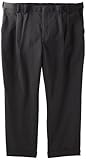 Van Heusen Men's Big & Tall Cuffed Crosshatch Pant, Grey, 46W x 29L