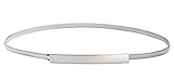 Women Skinny Belt Chain Elastic Punk Chain Wedding Belt Silver Waistband