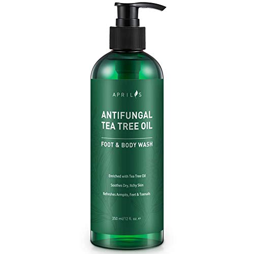 Aprilis Antifungal Tea Tree Oil Body Wash | Helps Relieve Athlete’s Foot, Ringworm, Toenail Fungus, Jock Itch, Acne, Eczema & Body Odor, Aprilis Antibacterial Soap - Soothes Itching & Promotes Healthy