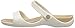 crocs Women's Cleo V Flat Sandal, Oyster/Gold, 9 M US