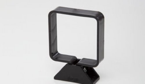 Pack of 2 x POLYPIPE RS252 Black 65mm Square Pipe Clips Including Backplate & nut/Bolt