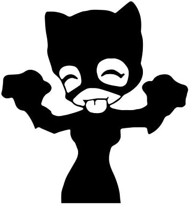 DC Comics Batman Villian Cute Catwoman SD 6" Cartoon Style Stickers Symbol Decorative Die Cut Decal for Cars Tablets Laptops Skateboard - Black Color
