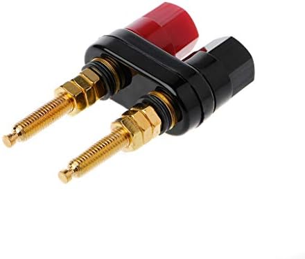 JUNESUN Gold Plated Banana Plug Connector Speaker Amplifier Extended Terminal Binding Post