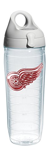 With Grey Lid, Emblem, 24 Oz, Clear