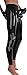 AvaCostume Men's Latex Pant Leggings with Penis Sheath, L, Black