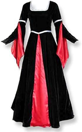 Artemisia Designs Renaissance Medieval Gown with Satin Panel Insert and Ribbon Accents