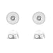 Universal EZback Earring Backs Soft Clear Silicone and 14k White Gold Small 2 Pairs