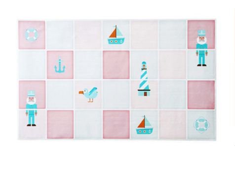 TBOP Home Smoke Proof high Temperature Oil Proof Wallpaper Waterproof Stickers Adventure Captain Size 74 * 45cm in Pink and Blue Color