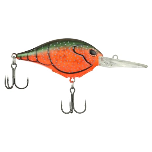 Berkley Dime Freshwater Fishing Lure, Red Swamp Craw, 3/5oz, Authentic Balsa-Like Action, Equipped with Sharp Fusion19 Hook, Ideal for Bass Fishing at Amazon