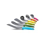 Joseph Joseph ELGB0100CB Elevate Carousel Kitchen Utensil Tool Set Nylon Silicone Dishwasher Safe, 6-piece, Multicolored