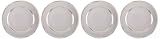 Elegance Silver 82526 Nickel Plated Charger Plate, 12", Set of 4
