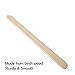 Qorol 400 Pieces Wax Applicator Sticks Wood Spatulas Applicator for Eyebrow Hair Removal (200 Pieces Large and 200 Pieces Small)