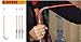 Rebound Reflective Driveway Markers, 4ft Fiberglass Flexible Round Rebounding “Spring Loaded Poles” with Night Time Reflective Marks, Frozen Ground Penetrating Spikes Easy Installation , 6Pk Orange