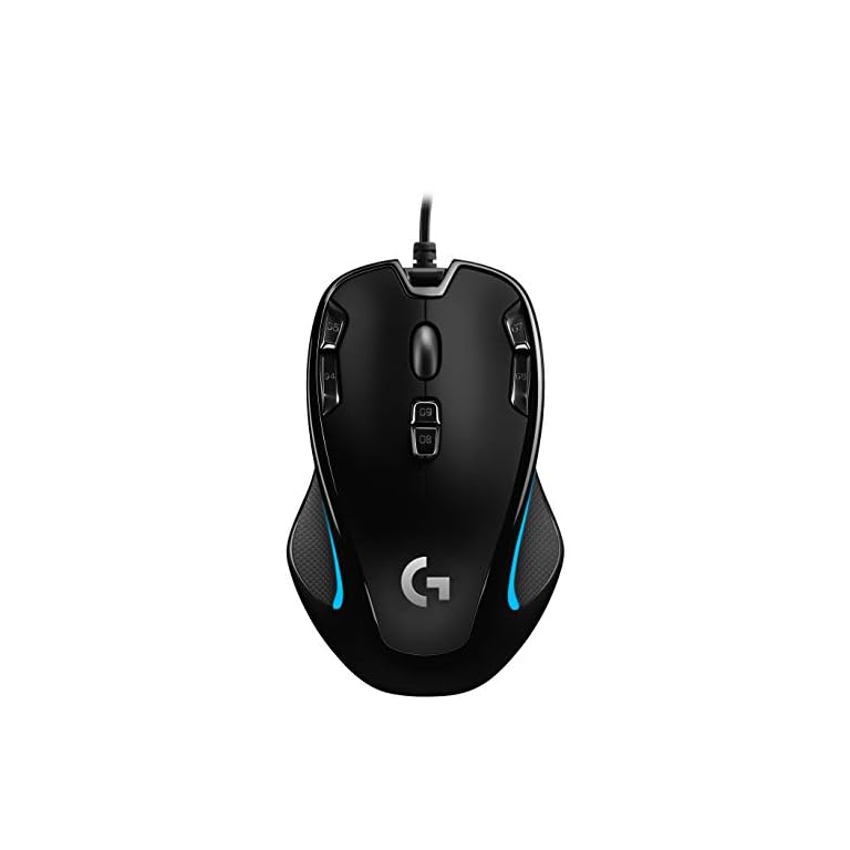 Logitech G300s Optical Ambidextrous Gaming Mouse – 9 Programmable Buttons, Onboard Memory