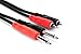 Hosa CPR-204 Dual 1/4" TS to Dual RCA Stereo Interconnect Cable, 4 Meters primary