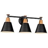 FEMILA Black Bathroom Light Fixtures, 3-Light