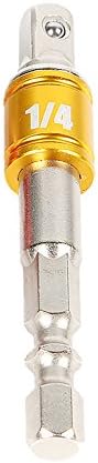 Luckhome Hex Square Nut Driver Drill Impact Socket Extension Bit Adapter Socket Wrench (YE)