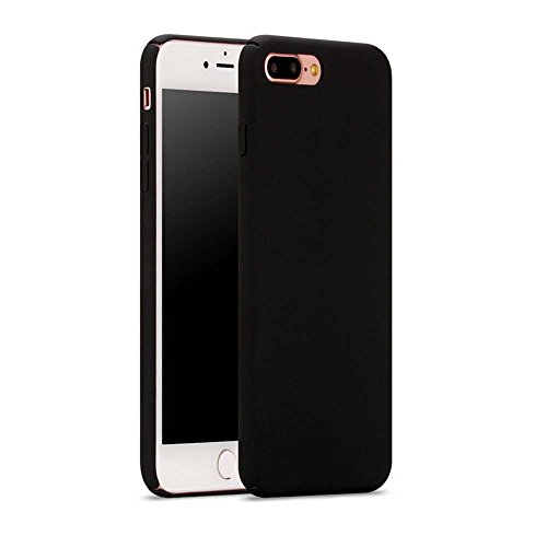 IPhone 7Plus Case 5.5inch Soft Touch Slim-Fit Hard PC Back Cover Case for Apple iPhone7 Plus (5.5") (Black)